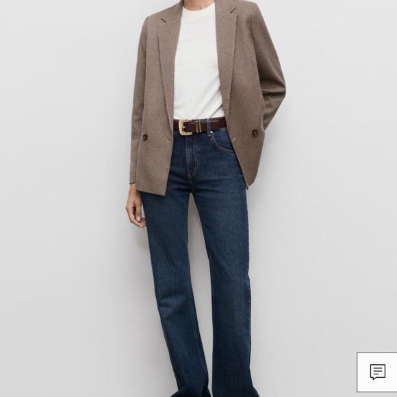 Double breasted micro houndstooth blazer from Mango - Picture 6 of 6